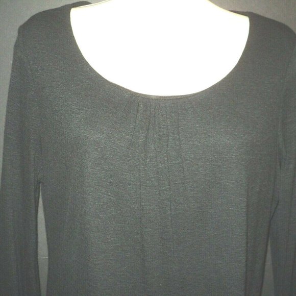 New Talbots Petite Large Top Black Sheer Back - Picture 2 of 7